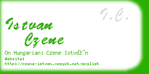 istvan czene business card